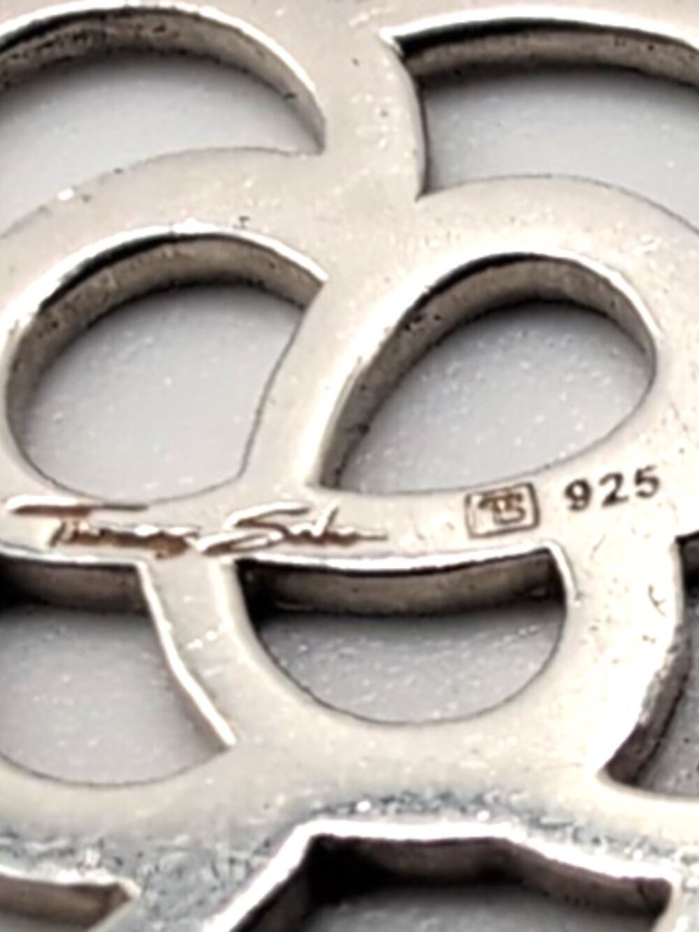 Thomas Sabo Sterling Silver 925 Filigree Flower Charm 2g 3/4" Germany Marked VGC - Picture 4 of 5